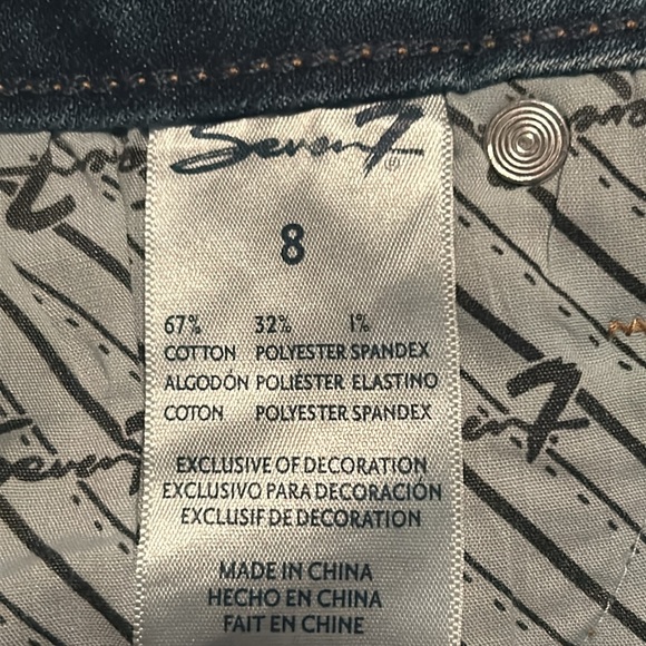 Seven7 Fray Hem Stretch Comfort Weekend Shorts Size 8. NWT. - Picture 13 of 13